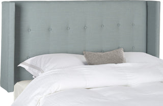 Safavieh Damon Sky Blue Winged Headboard Bedding 