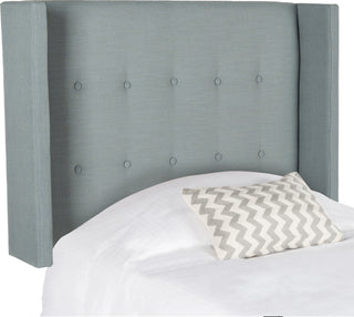 Safavieh Damon Sky Blue Winged Headboard Bedding 