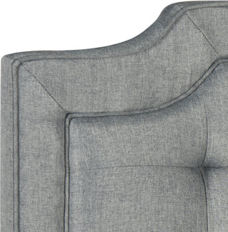 Safavieh Sapphire Tufted Linen Headboard Grey Bedding 