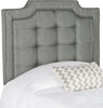 Safavieh Sapphire Tufted Linen Headboard Grey Bedding 