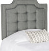 Safavieh Sapphire Tufted Linen Headboard Grey Bedding 