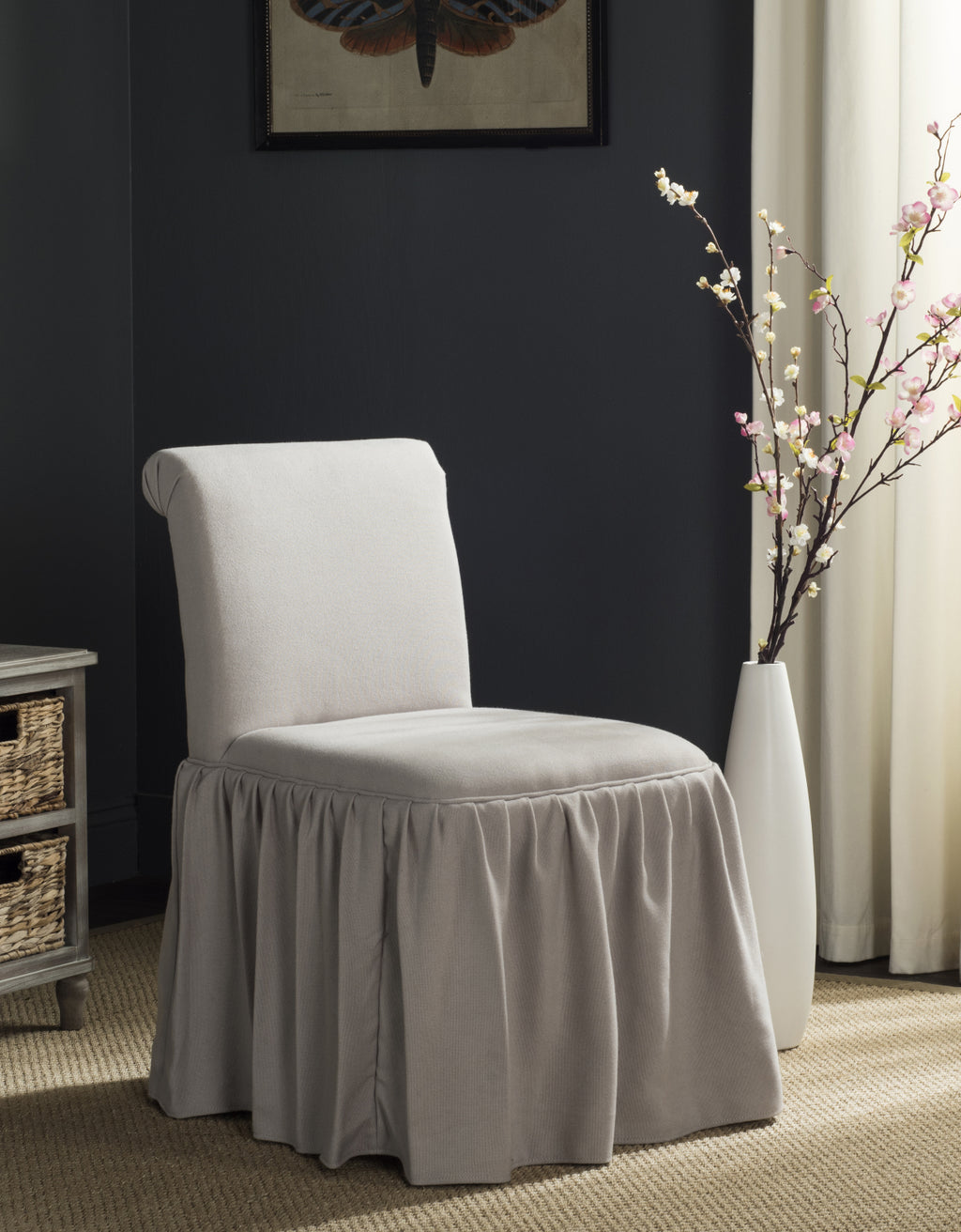 Safavieh Ivy Vanity Chair Taupe Furniture  Feature