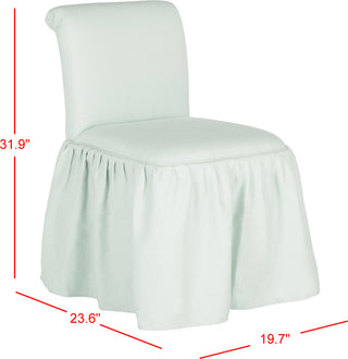 Safavieh Ivy Vanity Chair Robins Egg Blue Furniture 