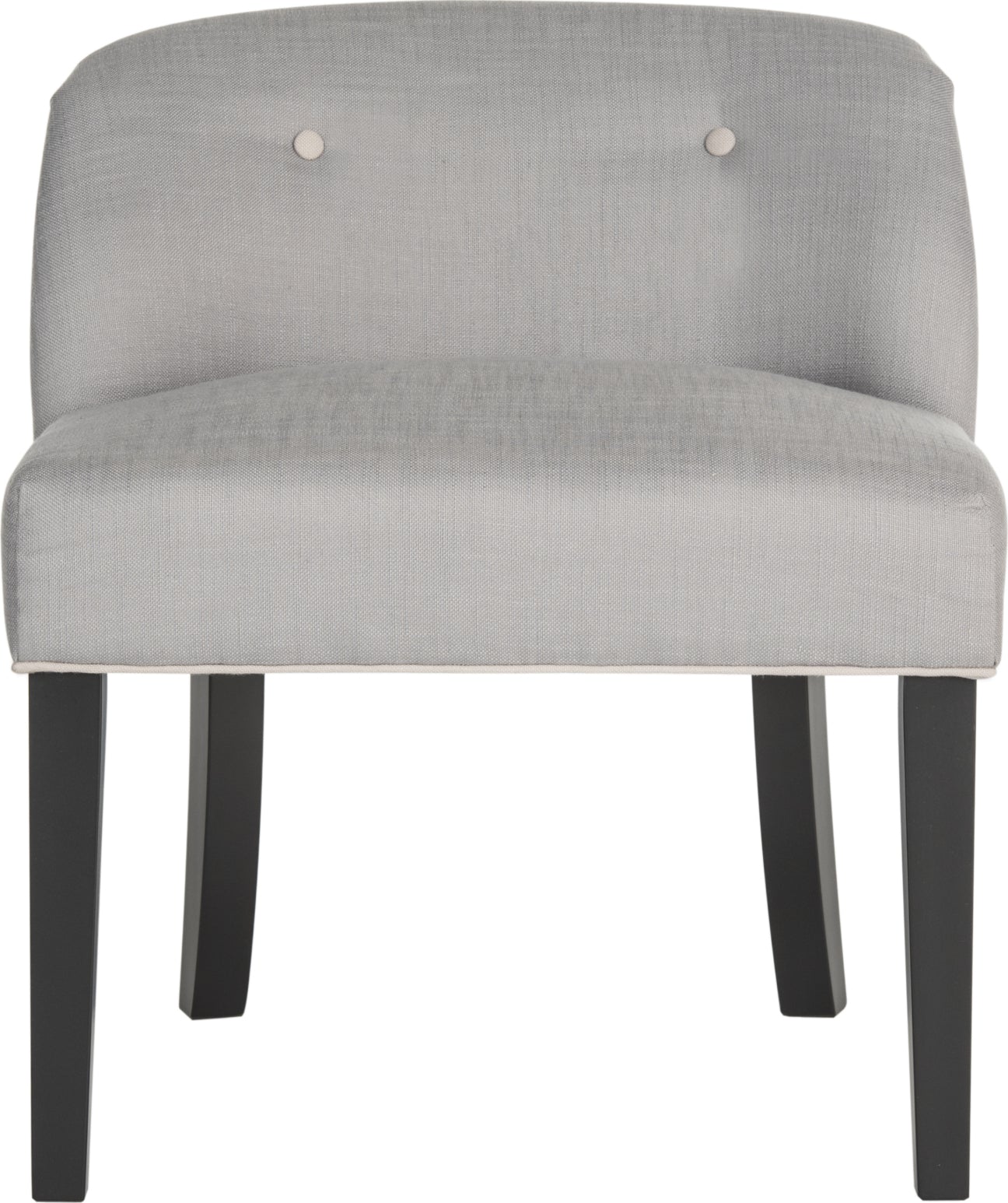 Safavieh Bell Vanity Chair Grey and Taupe Black Furniture main image