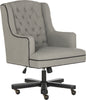 Safavieh Nichols Office Chair Granite and Black Furniture 