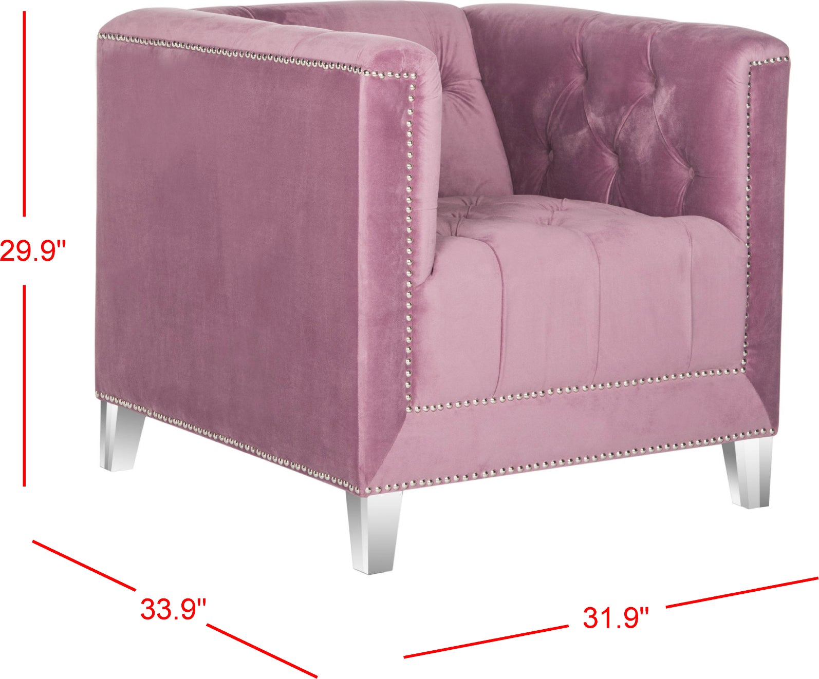 Pink chair silver discount legs