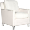Safavieh Hollywood Glam Tufted Acrylic White Club Chair With Silver Nail Heads and Clear Furniture 