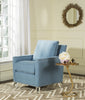 Safavieh Hollywood Glam Acrylic Tufted Blue Club Chair With Silver Nail Heads and Clear Furniture  Feature