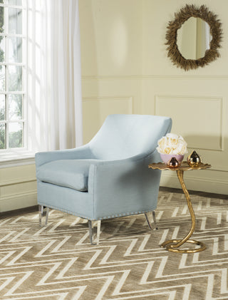 Safavieh Hollywood Glam Acrylic Teal Club Chair and Clear  Feature