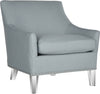 Safavieh Hollywood Glam Acrylic Teal Club Chair and Clear Furniture 