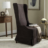 Safavieh Becall Linen Dining Chair Bark and Cherry Mahogany  Feature