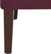 Safavieh Becall 20''H Velvet Dining Chair Bordeaux and Cherry Mahogany Furniture 