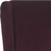 Safavieh Becall 20''H Velvet Dining Chair Bordeaux and Cherry Mahogany Furniture 