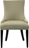 Safavieh Becca 19''H Linen Dining Chair-Silver Nail Heads Taupe and Cherry Mahogany Furniture 
