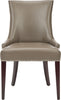 Safavieh Becca 19''H Leather Dining Chair-Silver Nail Heads Clay and Cherry Mahogany Furniture Main