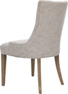 Safavieh Becca 20''H Linen Dining Chair Grey and White Washed Furniture 