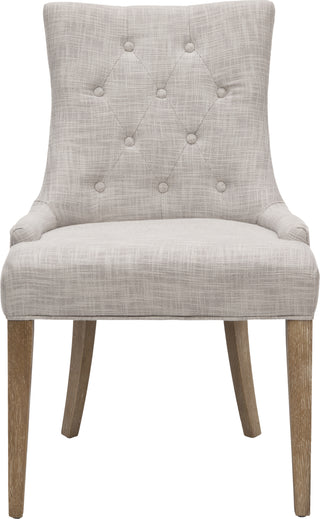 Safavieh Becca 20''H Linen Dining Chair Grey and White Washed Furniture main image