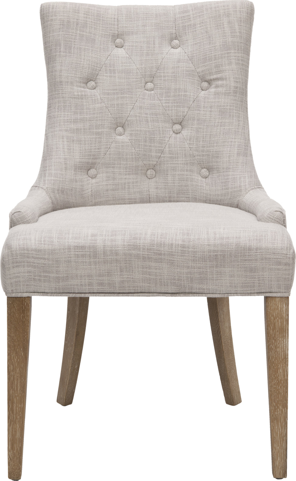 Safavieh Becca 20''H Linen Dining Chair Grey and White Washed Furniture main image