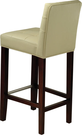 Safavieh Thompson Bar Stool Cream and Cherry Mahogany Furniture 