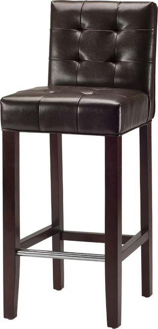 Safavieh Thompson Bar Stool Brown and Cherry Mahogany Furniture 