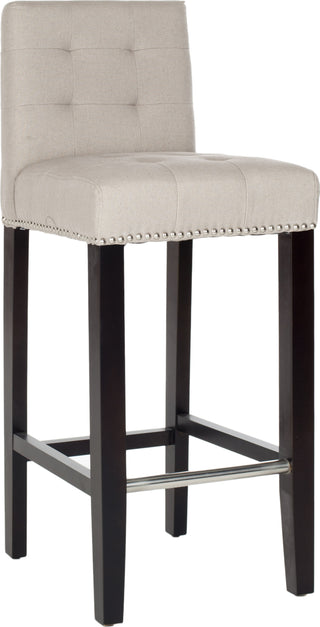 Safavieh Thompson Bar Stool Taupe and Espresso Furniture 