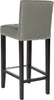 Safavieh Thompson Bar Stool Sea Mist and Espresso Furniture 