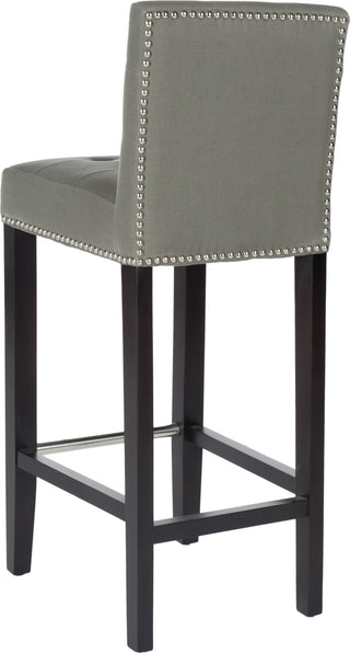 Safavieh Thompson Bar Stool Sea Mist and Espresso Furniture 