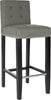 Safavieh Thompson Bar Stool Sea Mist and Espresso Furniture 