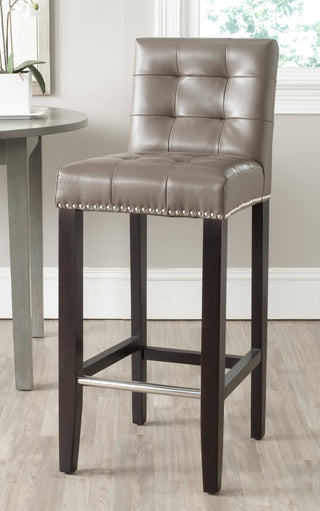 Safavieh Thompson Bar Stool Clay and Espresso Furniture 