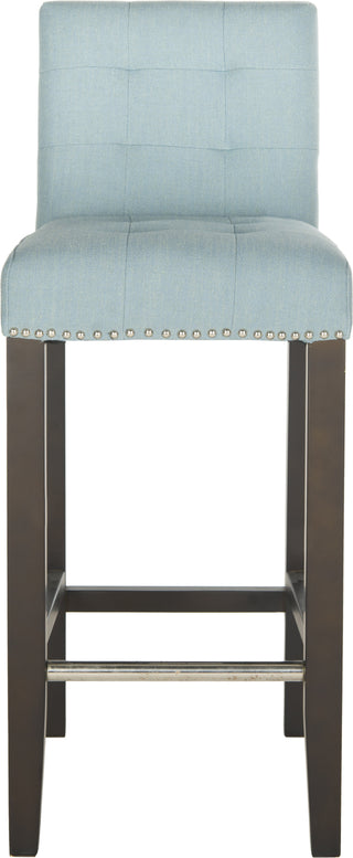 Safavieh Thompson Bar Stool Sky Blue and Espresso Furniture main image