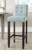 Safavieh Thompson Bar Stool Sky Blue and Espresso  Feature