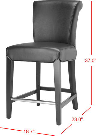 Safavieh Seth Counter Stool Black and Furniture 