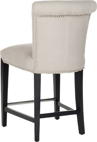 Safavieh Seth Counter Stool Taupe and Black Furniture 