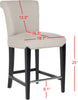 Safavieh Seth Counter Stool Taupe and Black Furniture 
