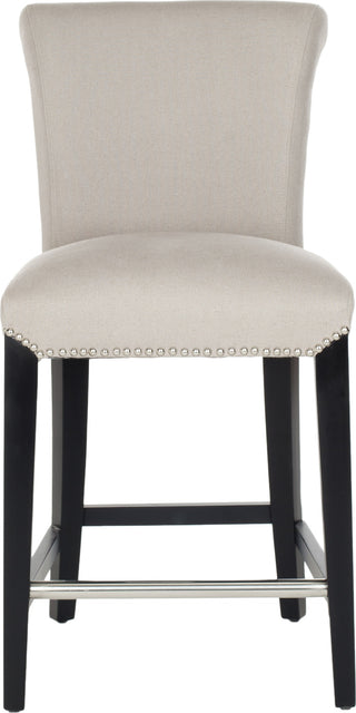 Safavieh Seth Counter Stool Taupe and Black Furniture main image