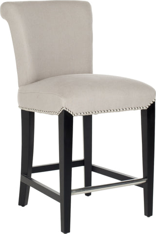 Safavieh Seth Counter Stool Taupe and Black Furniture 