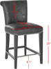 Safavieh Seth Counter Stool Black Crocodile and Furniture 