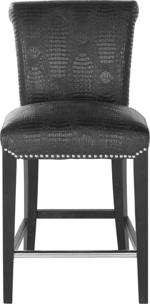 Safavieh Seth Counter Stool Black Crocodile and Furniture main image