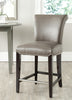 Safavieh Seth Counter Stool Clay and Espresso  Feature