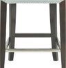 Safavieh Seth Counter Stool Sky Blue and Espresso Furniture 