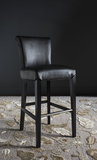 Safavieh Seth Bar Stool Black and Furniture 