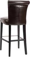 Safavieh Seth Bar Stool Brown and Black Furniture 