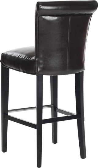 Safavieh Seth Bar Stool Brown and Black Furniture 