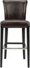 Safavieh Seth Bar Stool Brown and Black Furniture main image