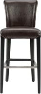 Safavieh Seth Bar Stool Brown and Black Furniture main image