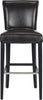 Safavieh Seth Bar Stool Brown and Black Furniture Main