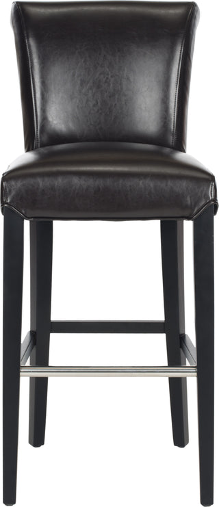 Safavieh Seth Bar Stool Brown and Black Furniture Main