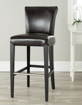 Safavieh Seth Bar Stool Brown and Black  Feature