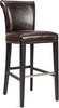 Safavieh Seth Bar Stool Brown and Black Furniture 