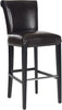Safavieh Seth Bar Stool Brown and Black Furniture 